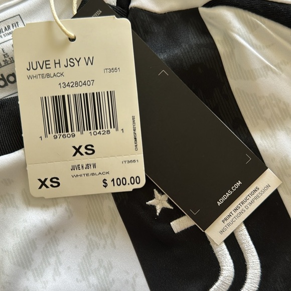 Juventus Adidas Womens Soccer Jersey NWT XS - Picture 8 of 10